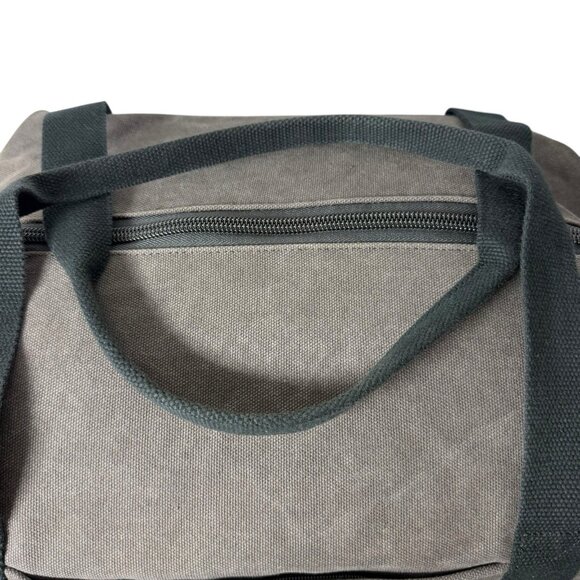 Lo & Sons Catalina Deluxe Large Canvas Cotton Gray Weekender Duffel Tote Bag - Picture 3 of 16